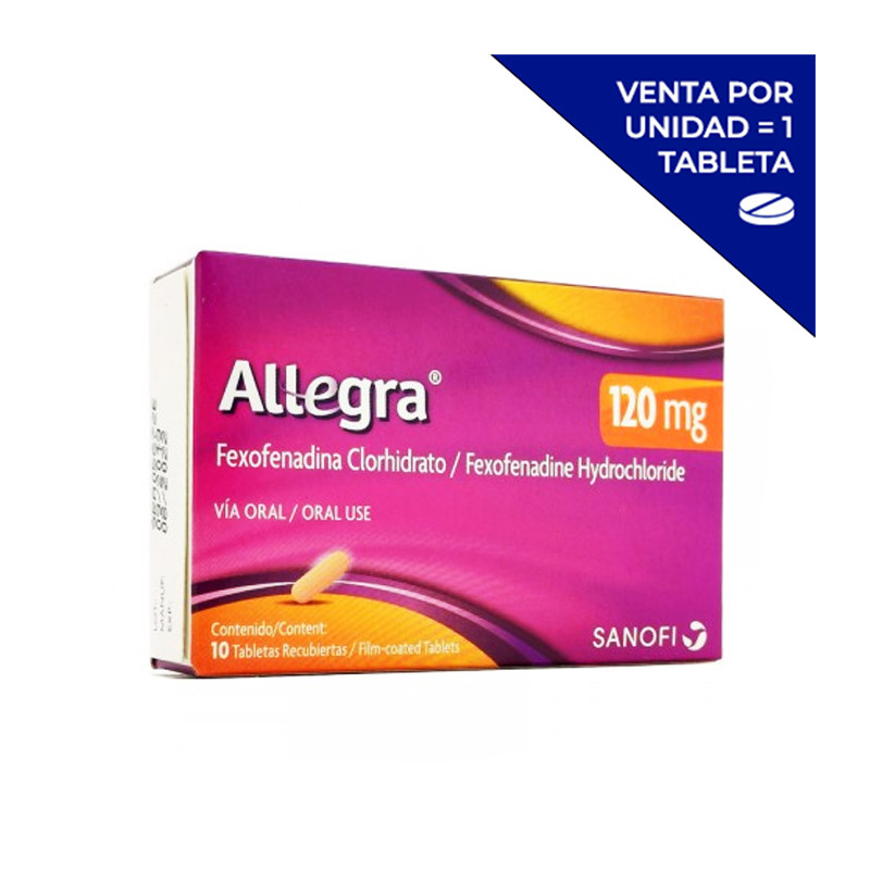 ALLEGRA 120 MG (POR UNIDAD)