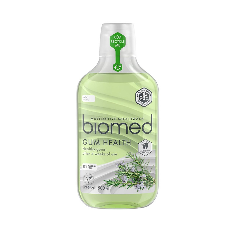 BIOMED MOUTHWASH GUM HEALTH MINT HERBS 500 ML