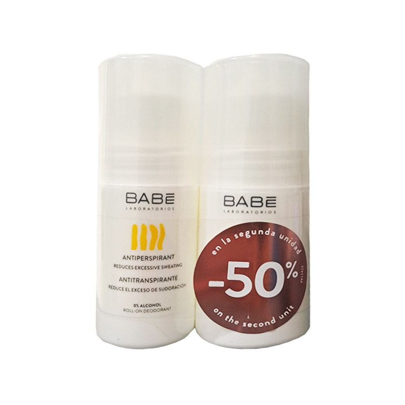 BABÉ DESODORANTE ROLL ON ANTITRANSPIRANTE 50ML DUO PACK