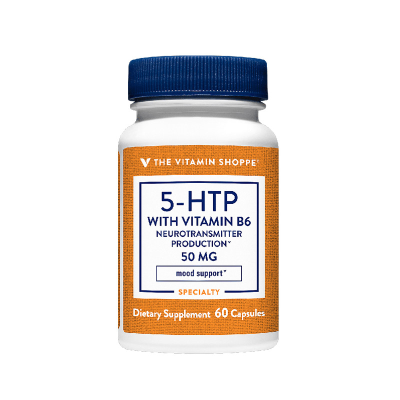 THE VITAMIN SHOPPE 5-HTP WITH B6 50MG 60 CAPS EA