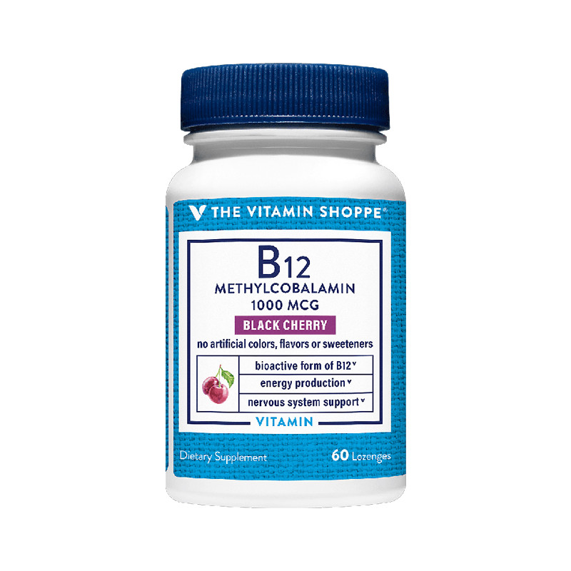 THE VITAMIN SHOPPE B-12 1000MCG METHYLCOBALAMIN 60 EA