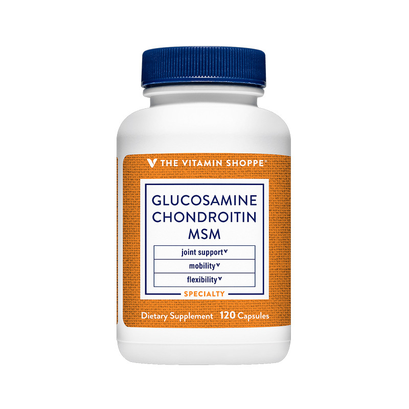 THE VITAMIN SHOPPE GLUCOSAMINE & CHONDROITIN MSM 120 CAPS EA