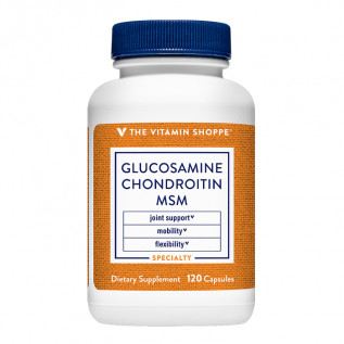 THE VITAMIN SHOPPE GLUCOSAMINE & CHONDROITIN MSM 120 CAPS EA