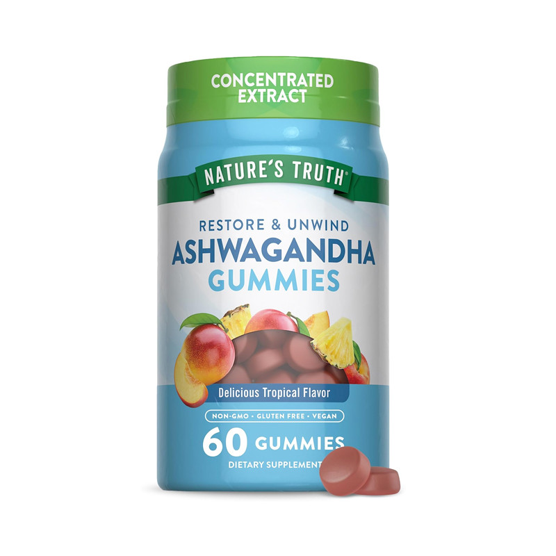 NATURE'S TRUTH ASHWAGANDHA 60 GUMMIES