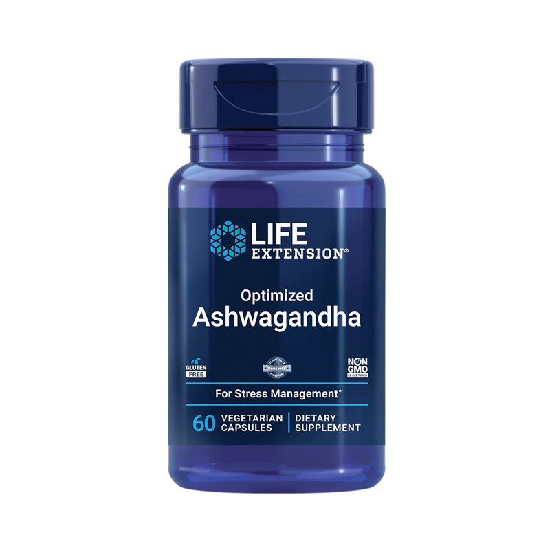 LIFE EXTENSION OPTIMIZED ASHWAGANDHA 60 CAPS