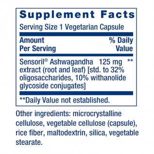 LIFE EXTENSION ASHWAGANDHA 60 CAPS