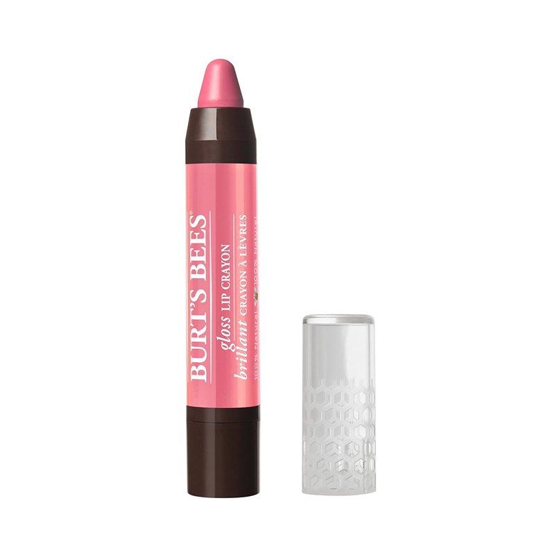 BURT'S BEES CRAYON GLOSS PINK LAGOON 0.1 OZ.