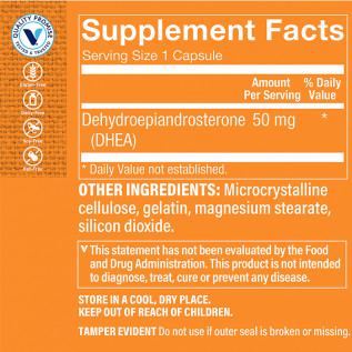 THE VITAMIN SHOPPE DHEA 50 MG X 120 CAPS