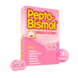 PEPTOBISMOL TAB MASTICABLES DISPENSADOR X 24 TAB