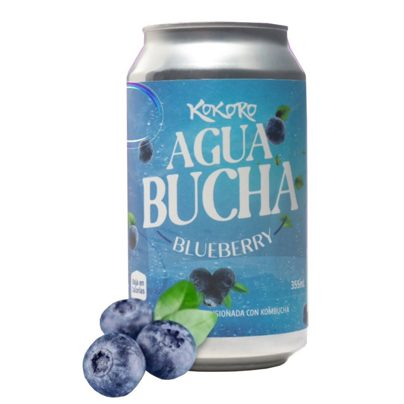 KOKORO AGUA BUCHA BLUEBERRY 355 ML