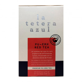 LA TETERA AZUL TÉ ROJO PU-ERH ESTUCHE  X 20 BOLSITAS