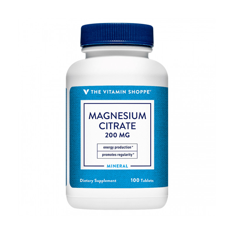 THE VITAMIN SHOPPE MAGNESIUM CITRATE 200MG 100 CAPS