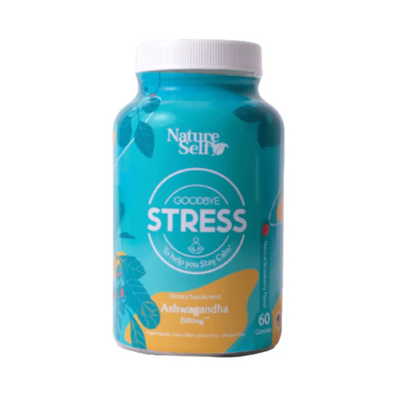 NATURE SELF GOODBYE STRESS ASHWAGANDHA 1500MG X 60 GUMMIES NATURE SELF GOODBYE STRESS ASHWAGANDHA 1500MG X 60 GUMMIES