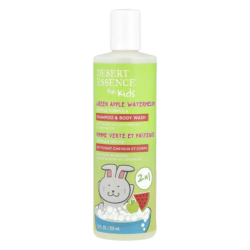 DESERT ESSENCES CHAMPÚ NIÑOS Y GEL DE BAÑO 2EN1 SANDÍA 12 OZ