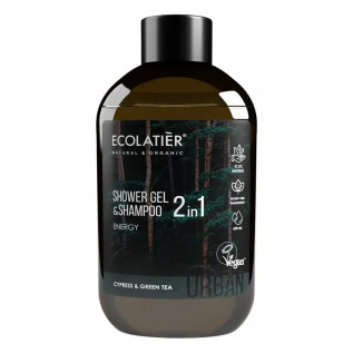 ECOLATIER SHOWER GEL & SHAMPOO 2EN1 ENERGY 600 ML