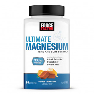 FORCE FACTOR ULTIMATE MAGNESIUM SOFT X 60 CHEWS ORANGE