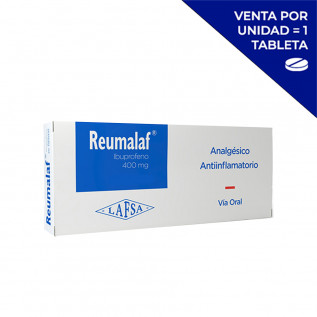 REUMALAF IBUPROFENO 400 MG C X 50 TABS (UNIDAD)