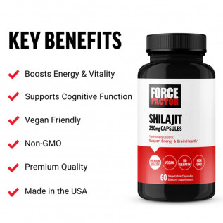 FORCE FACTOR SHILAJIT 250mg X 60 CAPSULAS