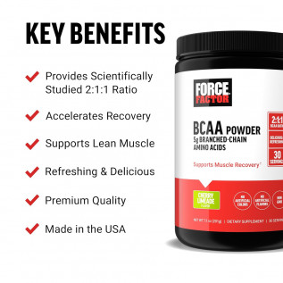 FORCE FACTOR BCAA CHERRY LIMMEADE 201 GR 30SV