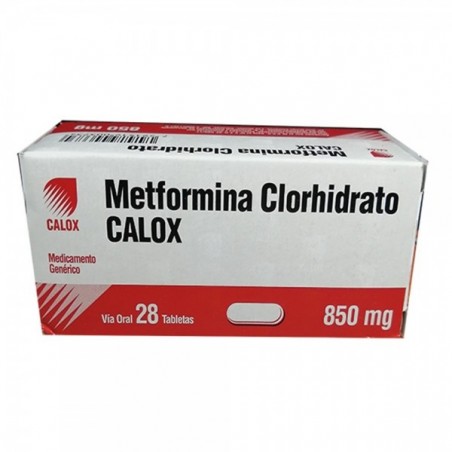 METFORMINA CALOX 850 MG X 28 TABLETAS (por unidad)