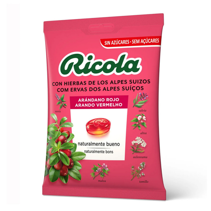 RICOLA CRANBERRY BOLSA 70 GR