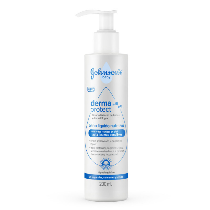 JOHNSON'S BABY BAÑO LÍQUIDO DERMA PROTECT 200ML JOHNSON'S BABY BAÑO LÍQUIDO DERMA PROTECT 200ML