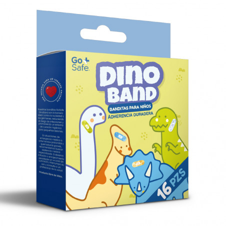 GO SAFE DINOBAND BANDITAS PARA NIÑOS 16PZS