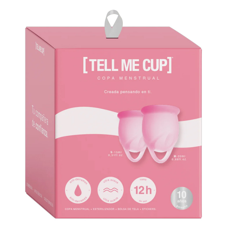 TELL ME CUP COPA MENSTRUAL ROSADA TELL ME CUP COPA MENSTRUAL ROSADA