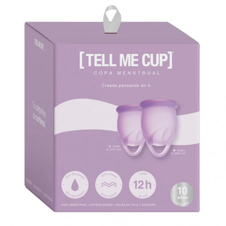 TELL ME CUP COPA MENSTRUAL LILA