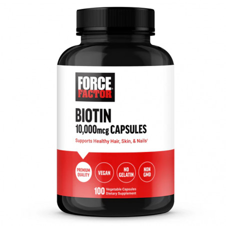FORCE FACTOR BIOTIN 10.000MCG X 100 CÁPSULAS