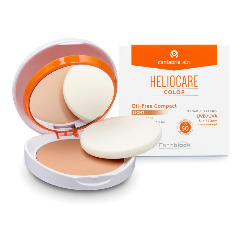 CANTABRIA LABS HELIOCARE COLOR OIL-FREE COMPACT 50 SPF LIGHT CANTABRIA LABS HELIOCARE COLOR OIL-FREE COMPACT 50 SPF LIGHT