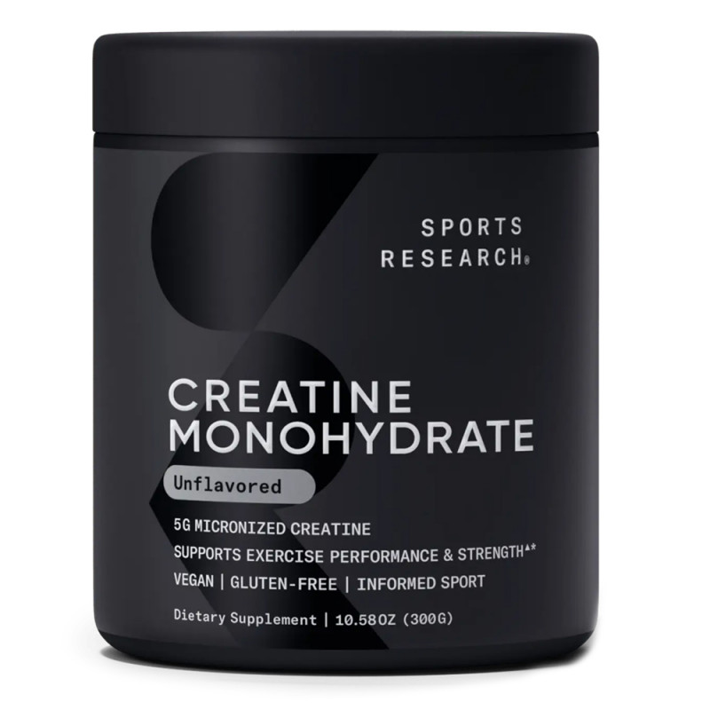 SPORTS RESEARCH 5 GR CREATINE MONOHYDRATE UNFLAVORED 300 GR SPORTS RESEARCH 5 GR CREATINE MONOHYDRATE UNFLAVORED 300 GR