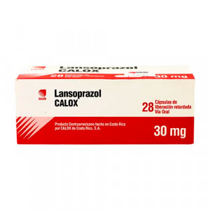 LANZOPRAZOL 30 MG X 28 CAP (CALOX) (POR UNIDAD)