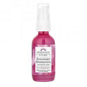 HERITAGE STORE ROSEWATER MOISTURIZER GEL CREAM 2 OZ