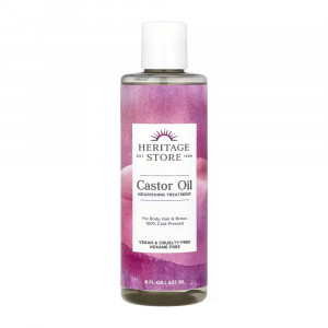 HERITAGE STORE CASTOR OIL 8 0Z