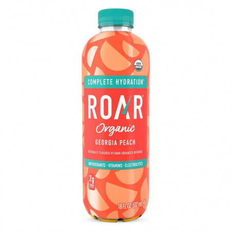 ROAR ORGANIC GEORGIA PEACH 532 ML 18 fl oz