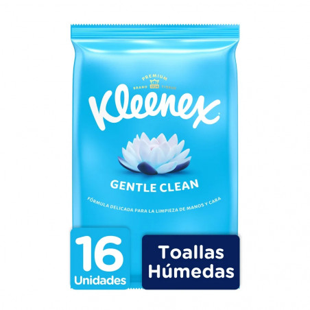 KLEENEX  GENTLE CLEAN X 16 TOALLAS HUMEDAS