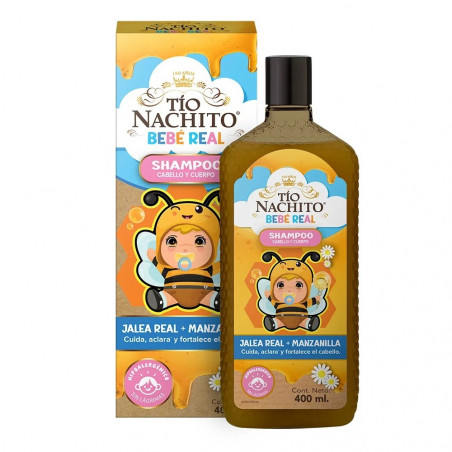 TIO NACHITO SHAMPOO 2 EN 1 JALEA REAL + MANZANILLA  400ML