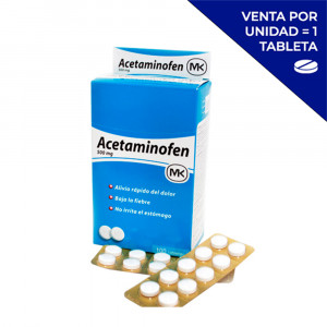 ACETAMINOFEN MK 500 MG X UNIDAD