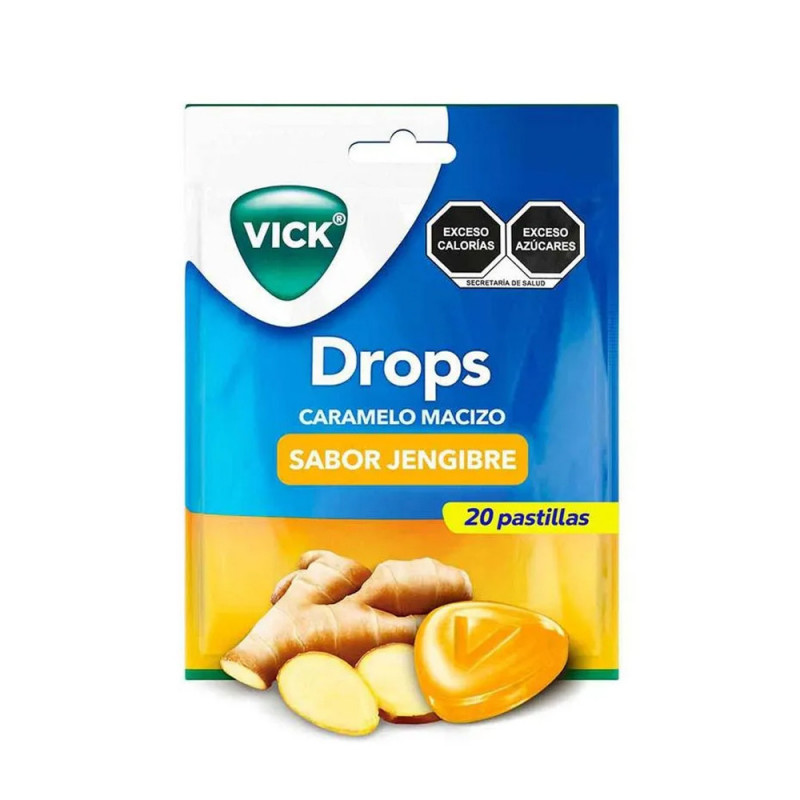VICK PASTILLAS JENGIBRE SOBRE X 20 PASTILLAS