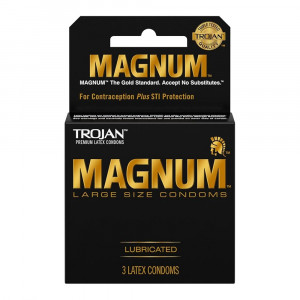TROJAN PRESERVATIVOS MAGNUM LUBRICADOS X 3
