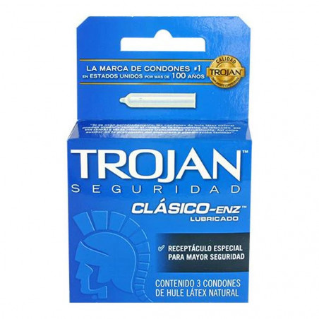 TROJAN LUBRICADO CLASICO-ENZ X 3