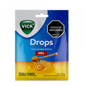 VICK PASTILLAS MIEL SOBRE X 20 PASTILLAS
