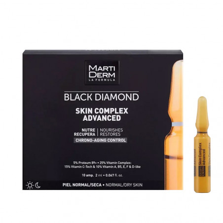 MARTIDERM BLACK DIAMOND SKIN COMPLEX ADVANCED 10 AMPOLLAS