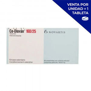 CO-DIOVAN 160/25 MG X 28 TAB (POR UNIDAD)