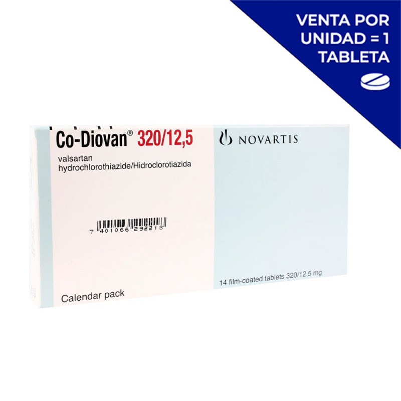 CO-DIOVAN 320/12.5 MG  X 14 TAB (POR UNIDAD)
