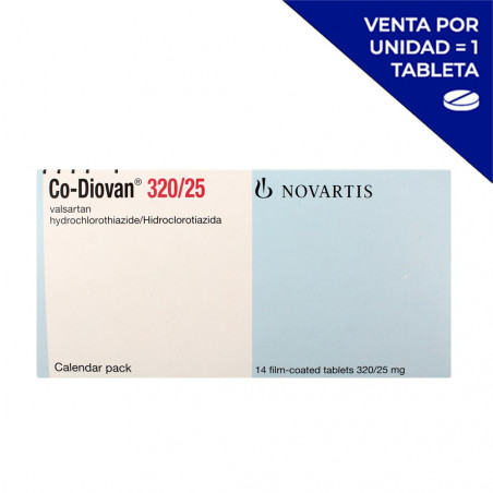 CO-DIOVAN 320/25 MG  X 14 TAB (POR UNIDAD)