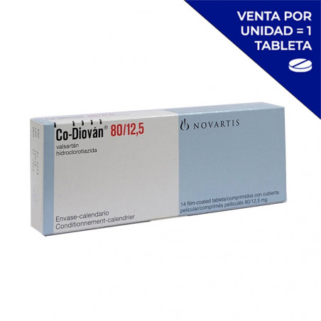 CO-DIOVAN 80/12.5 MG X 14 TAB (POR UNIDAD)