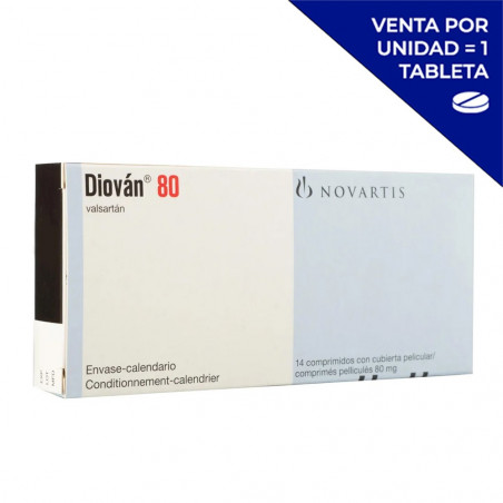 DIOVAN 80 MG X 14 (POR UNIDAD)