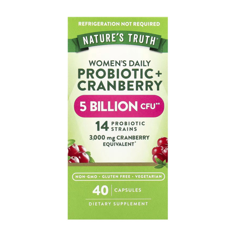 NATURE'S TRUTH WOMEN'S PROBIOTIC + CRANBERRY X 40 CAP